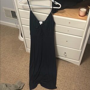 Black Spaghetti Strap Maxi Dress